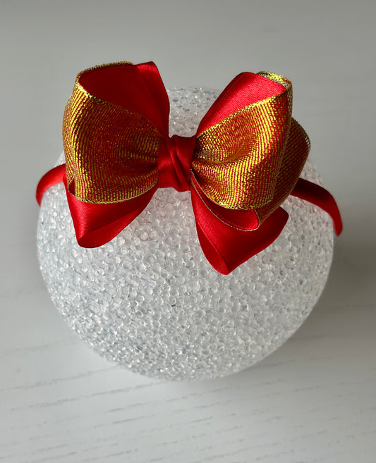 Red&Gold Bow Headband