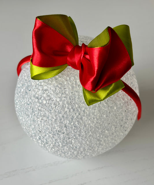 Green&Red Bow Headband